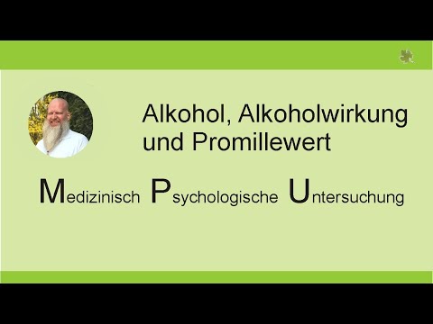 Alkohol, Alkoholwirkung und Berechnung des ungefähren Promillewertes