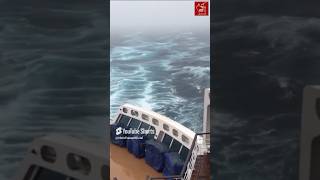 How stable is Queen Mary 2 in a storm? #shorts