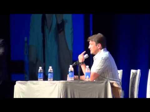 Nathan Fillion Castle and Firefly/Serenity star Phoenix comic con panel 2014