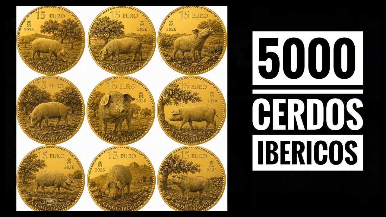 Onza de Oro FNMT 2026: El Cerdo Ibérico