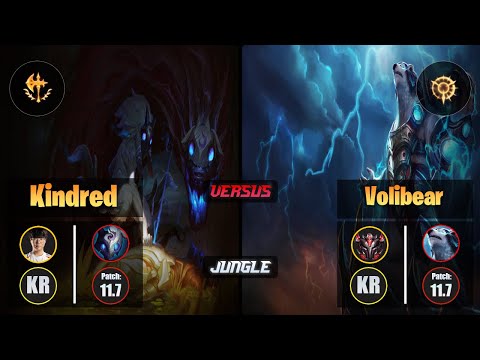 Haru KINDRED (Jungle) [Conqueror] VS VOLIBEAR - Grandmaster KR Patch 11.7