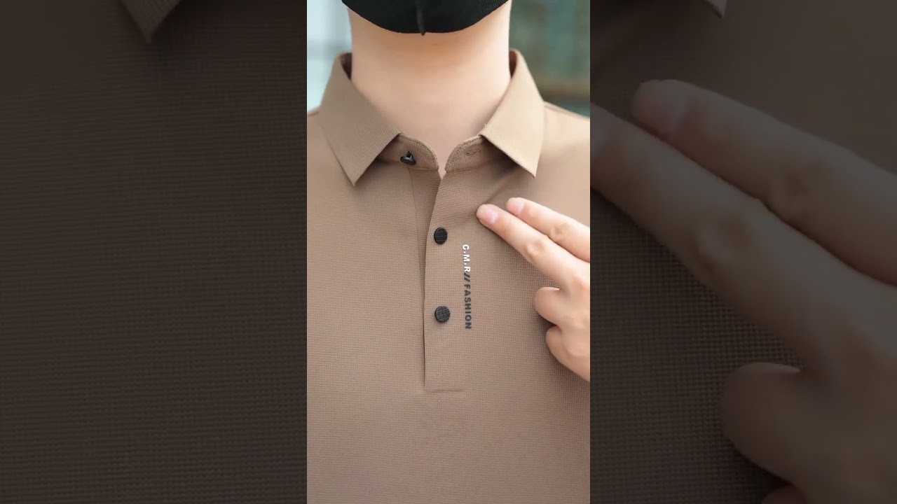 Eclipsed Grid Polo T-Shirt – Minimal Texture, Maximum Impact | Enliven