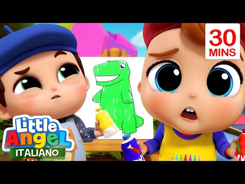 Color Mixing Magic | Cartoni Animati con Gianni Piccino - Little Angel Italiano