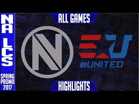 Envyus vs eUnited Highligths All Games - 2017 NA LCS Summer Promotion - NV vs EUN All Games