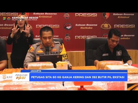 POLRES PELABUHAN TANJUNG PRIOK GAGALKAN PEREDARAN 60 KG GANJA