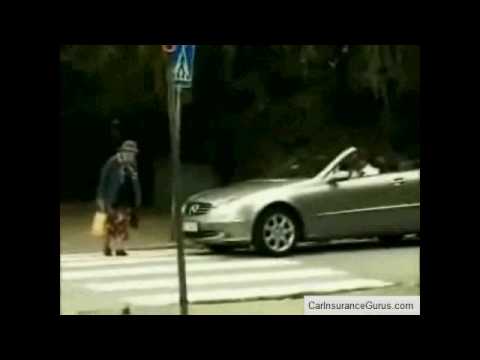Old lady hits mercedes with purse #7