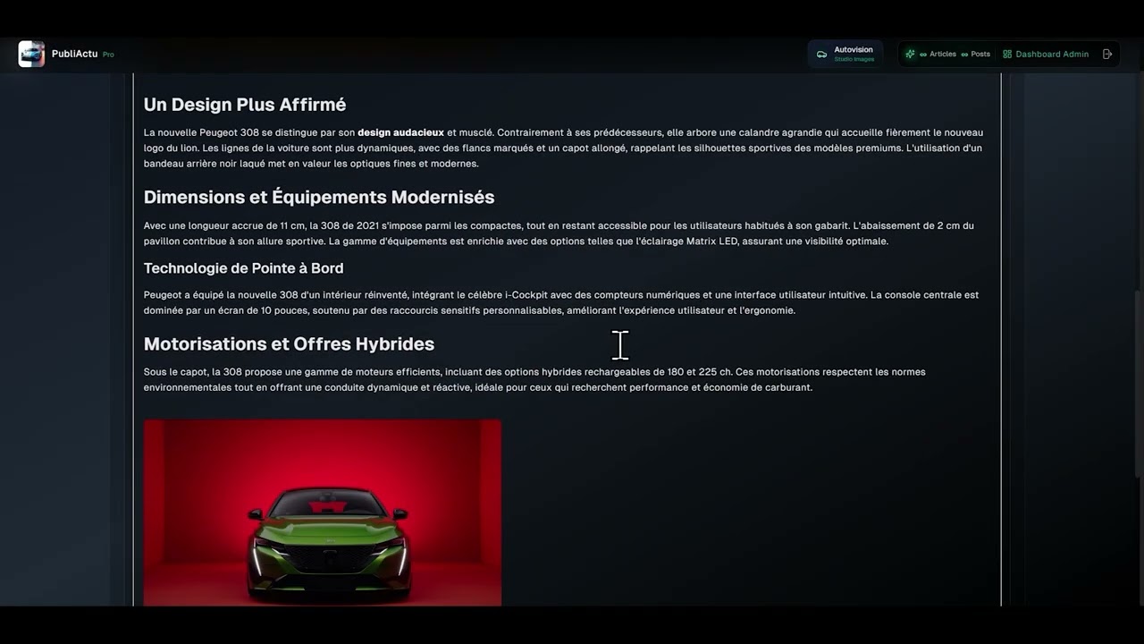 DataNews - Démonstration de rédaction intelligente IA