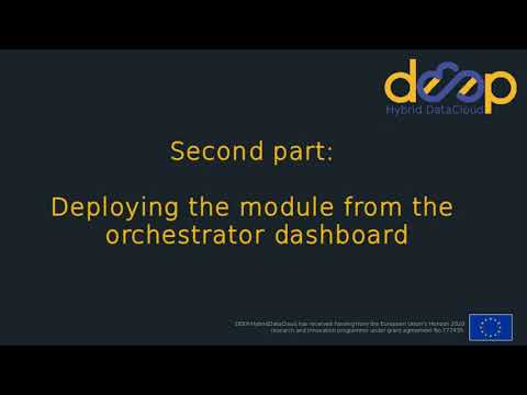 Deploying an application from the command line and from the orchestrator dashboard