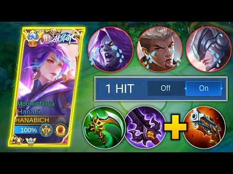 THIS NEW HANABI ITEM COMBO IS INSANE!! 🔥 (DAMAGE HACK) | HANABI BEST BUILD 2023 | MLBB