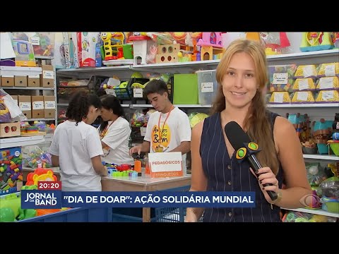 Jornal da Band highlights Giving Day and the work of Amigos do Bem.