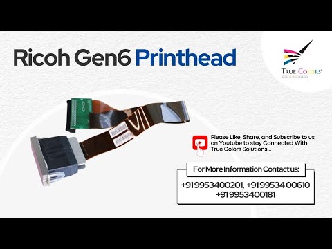 Ricoh Gen6 Printhead