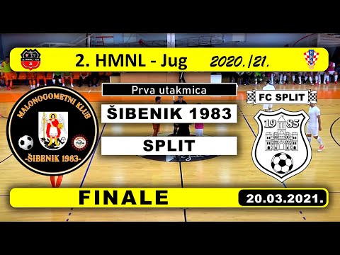 2. HMNL Jug, F.: ŠIBENIK 1983 - SPLIT  3:1, 20.03.2021.