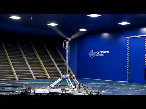 6-DoF wind tunnel Hybrid/HIL setup for floating offshore wind turbines