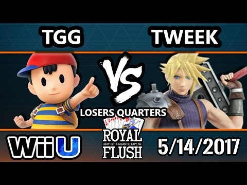Royal Flush SSB4 - The Great Gonzalez (Ness) Vs. P1 | Tweek (Cloud) SSB4 LQ - Smash 4
