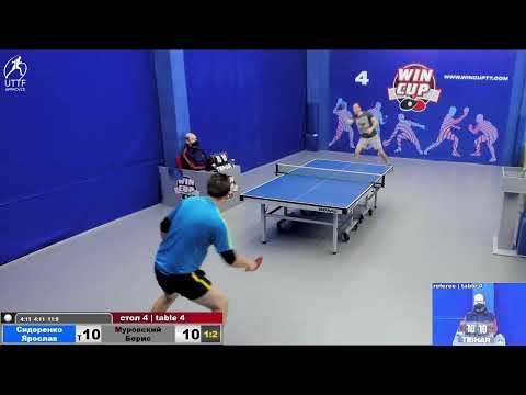 08:30 Сидоренко Ярослав 1-3 Муровский Борис   стол 4  ЮГ-1  02.02.22