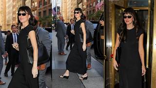 NEW!! DAKOTA JOHNSON at the JW Marriott Essex House Hotel for #Verity promos in 