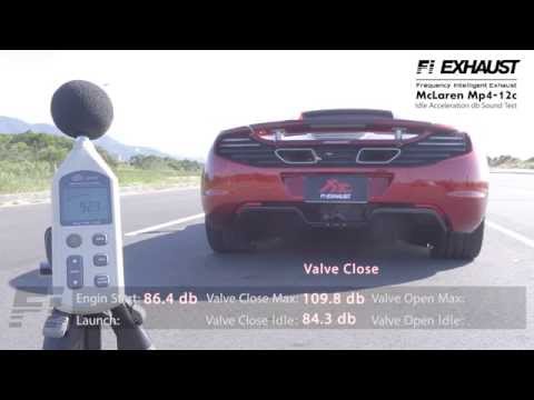 Incredible Loud!! Mclaren MP4 12C fitted with Fi Exhaust valvetronic sound DB test!!!