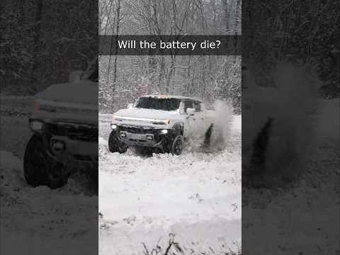 Thumbnail for Electric Hummer EV FAIL!? Snow vs Electric Powered Hummer Review by Ford Raptor, Hummer