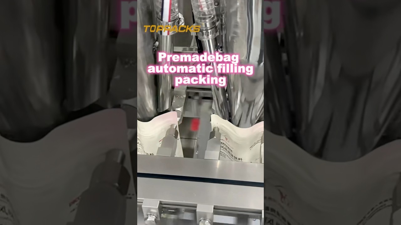 Premade bag automatic filling packing #packingmachinefactory #machine #premadepouchpackingmachine