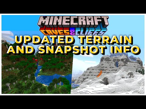 NEW SNAPSHOTS & EXPERIMENTAL TERRAIN GENERATION | Minecraft Caves & Cliffs Update