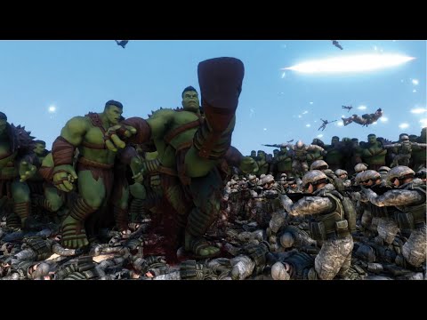 10,000 HULK VS 10,000 MODERN SOLDIERS - UEBS MODS - Ultimate Epic Battle Simulator