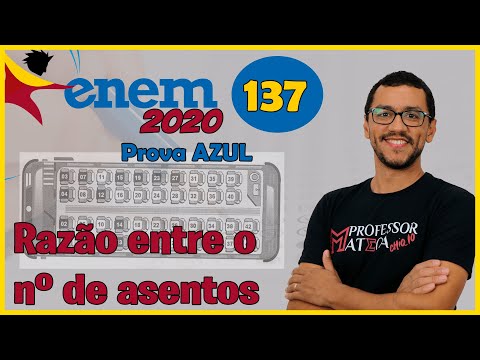 Questão 137 | Prova Azul | ENEM 2020 | Gabarito Matemática | Razão entre os assentos