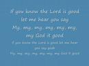 My, My, My God Is Good