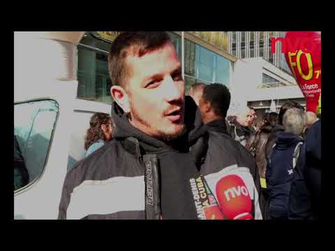 Manifestation devant le siège de la RATP le 25 mars 2022