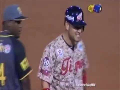 Triple de Guillermo Quiroz | Tigres de Aragua | LVBP 2015-2016