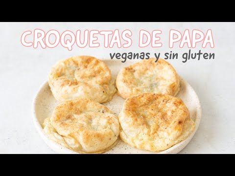 Croquetas de Papa Veganas - Rellenas con Hongos SIN GLUTEN