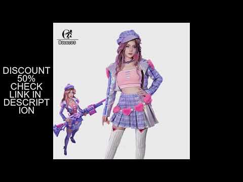 ROLECOS LOL Heartache & Heartthrob Caitlyn Cosplay Costume LOL Valentine's Day New Skin Women Cospla