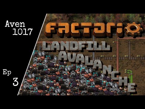 Factorio Landfill Avalanche! Ep 03: Scrap bus - Production Scrap 2 mod - MP Coop Gameplay with KoS