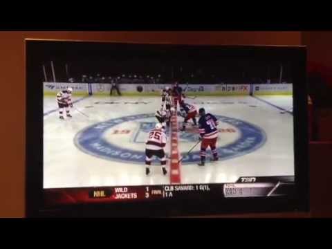 New Jersey Devils and NY Rangers Fight 2012