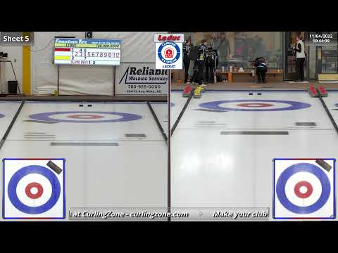 Skylar Ackerman vs. Kim Rhyme - Draw 2 - Curling Stadium Alberta Curling Series #4
