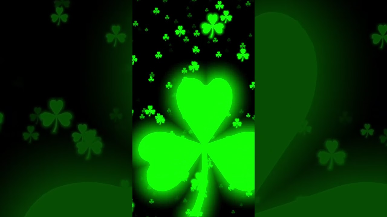 Neon Green Shamrocks ☘️ Live Wallpaper