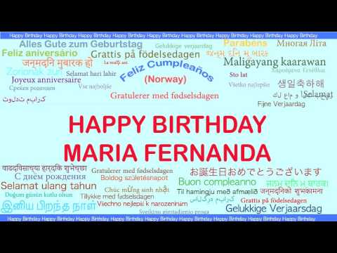 MariaFernanda   Languages Idiomas - Happy Birthday
