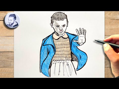 Comment dessiner eleven stranger things dessin facile à faire