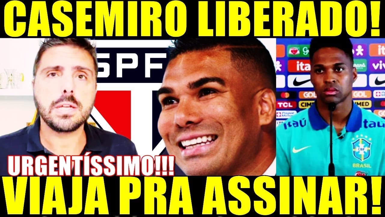 LIBERADO! O BOM FILHO A CASA TORNA! CASEMIRO FECHANDO COM SPFC! JOGADOR VIAJA PRA ASSINAR!