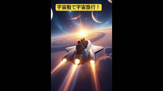 宇宙船で宇宙を旅する者達