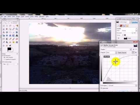 GIMP Using Color Curves to Improve Contrast