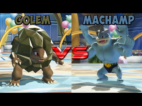 Pokemon battle revolution - Golem vs Machamp
