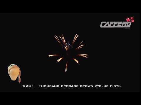 5201 Thousand brocade crown w blue pistil