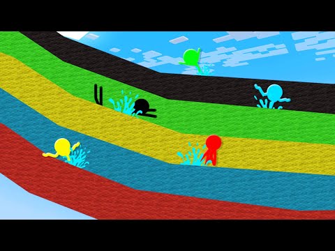 Sticktoon - Stickman VS Minecraft: Water Park At School - AVM Shorts Animation