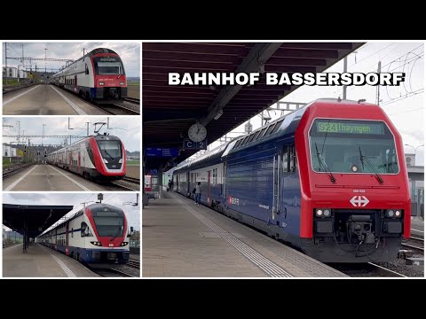 Züge beim Bahnhof Bassersdorf | Züge beim Bahnhof Bassersdorf (2023)