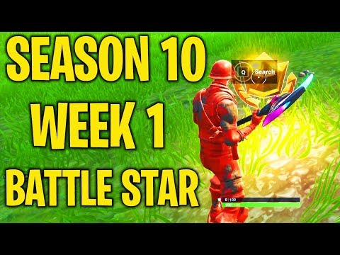 Secret Season 10 Week 1 Battle Star Location Guide ( BRUTE Squad Challenges) -Fortnite Battle Royale