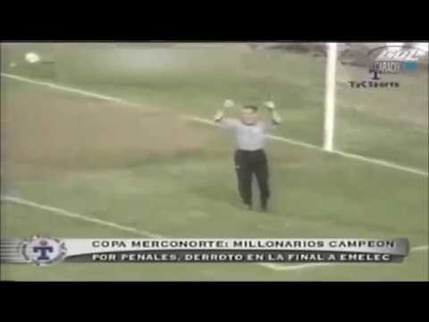 Emelec 1 (1)  - Millonarios  1 (3) - Final Copa Merconorte 2001