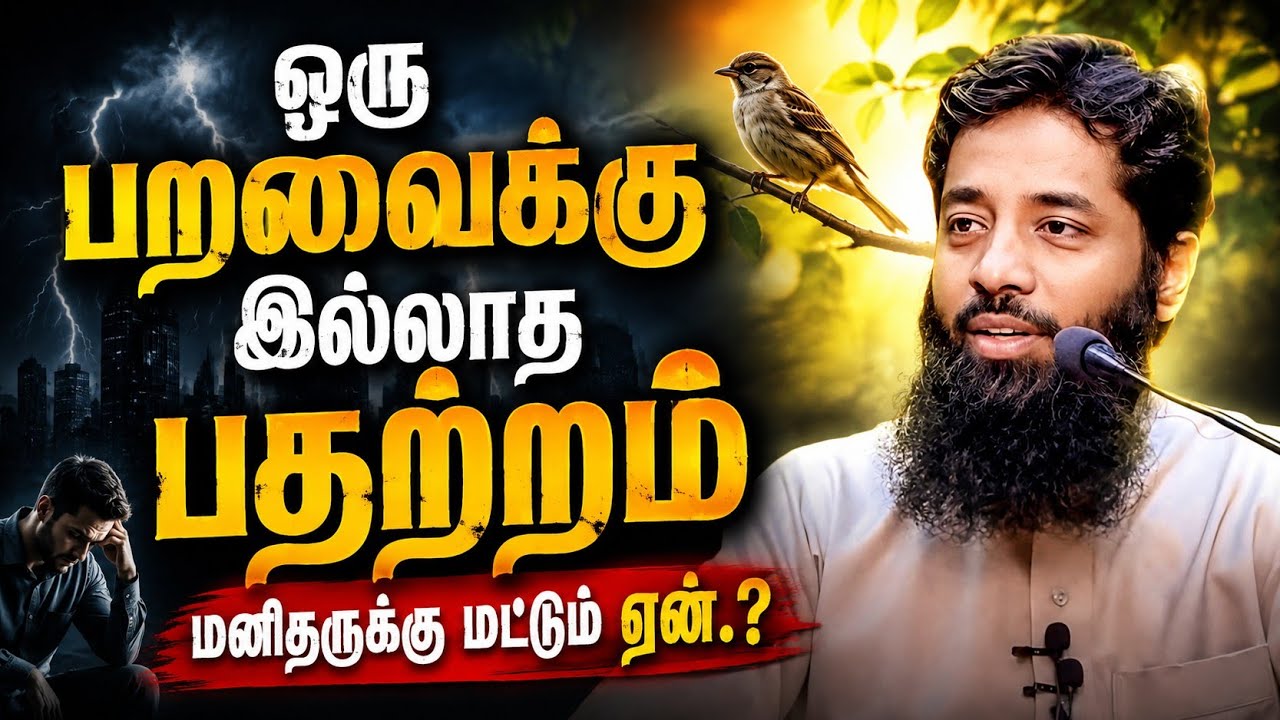ஒரு பறவைக்கு வராதா பதற்றம் மனிதனுக்கு ஏன்.? | Mujahid Ibnu Razeen Ba