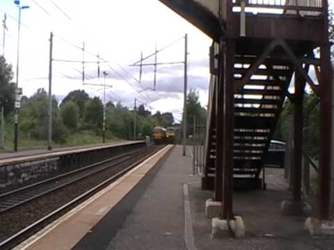 Freightliner Liveried 90041 Through Holytown 24/6/10