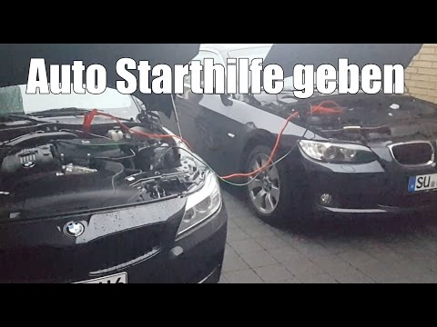 Auto Starthilfe geben -  Wie überbrücke ich richtig