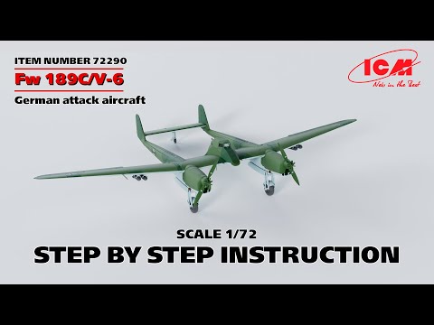 Сборная модель FW 189C/V-6 немецкий штурмовик (ICM 72290) 1:72